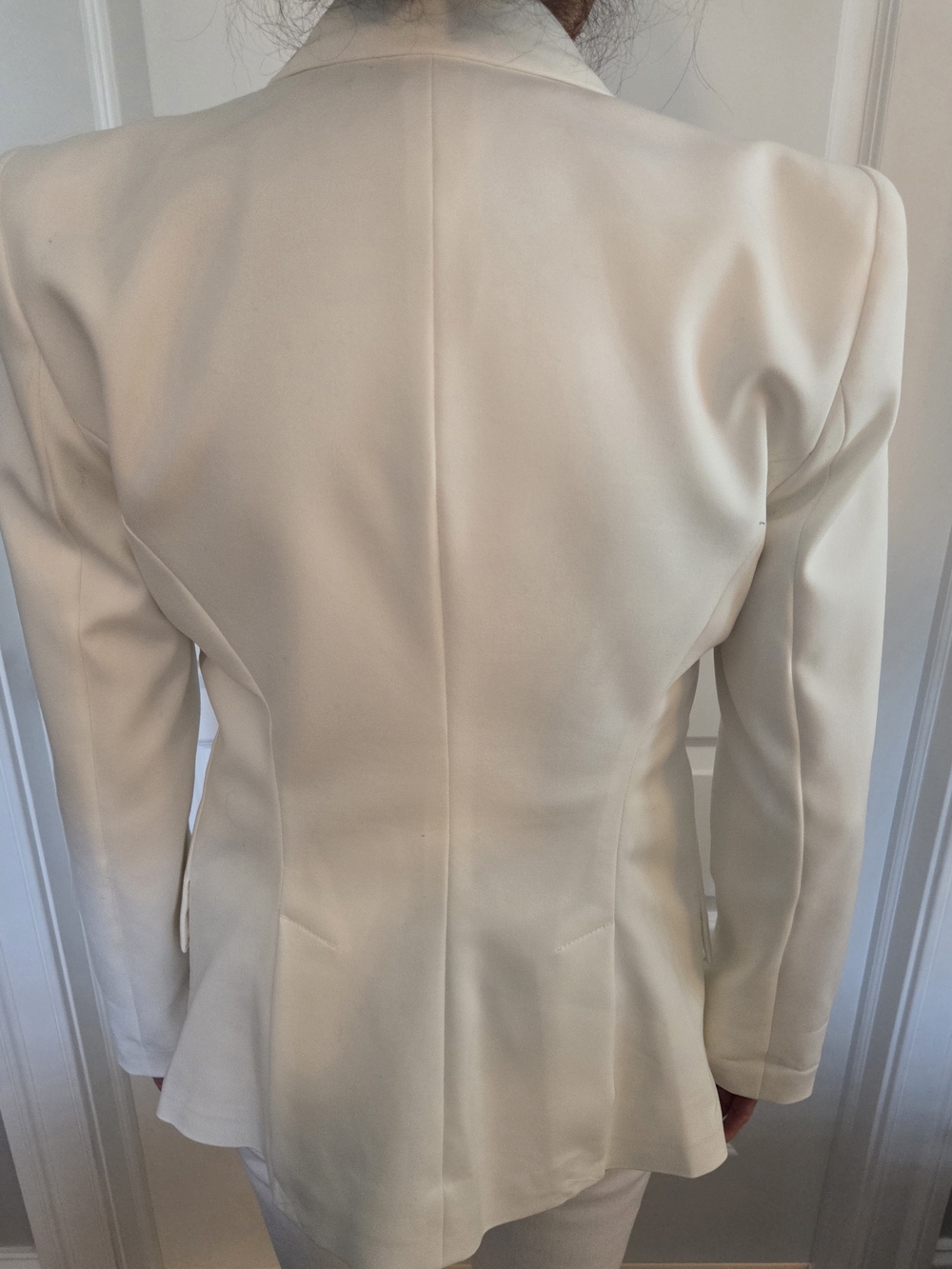 White House Black Market Winter White Beaded Starburst Blazer - Picture 3 of 6